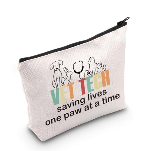 JNIAP Vet Tech Week Kosmetiktasche, Geschenk für Tierärzte, Saving Lives Bag von JNIAP