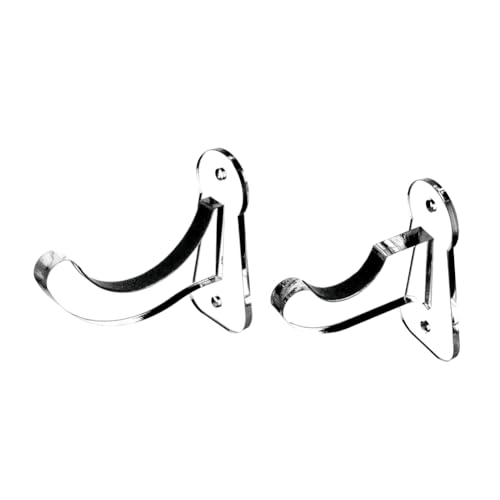 JNJOOD 1 Paar Acryl-Baseball-Wandhalterung, Baseballschläger-Display, Softball-Schläger-Rack, Sammlungshalterung, Transparent, Einfach zu Bedienen von JNJOOD