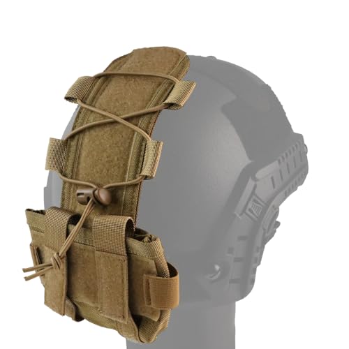 JOAXOR Taktische Helm-Batterietasche, Gegengewichtstasche, MK1, Helm-Akku, Balance-Gewichtstasche (Schlamm) von JOAXOR