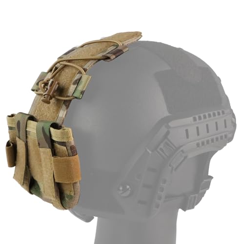JOAXOR Taktische Helm-Batterietasche, Gegengewichtstasche, MK1, Helm-Batteriepack, Balance-Gewichtstasche (Camouflage) von JOAXOR