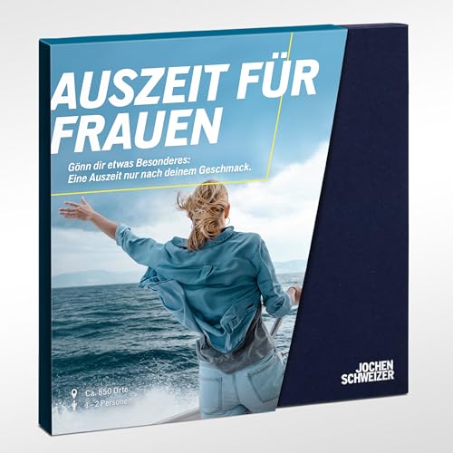 JOCHEN SCHWEIZER Geschenkbox Auszeit für Frauen, Erlebnis-Geschenk für 1-2 Personen, freie Erlebnis-Auswahl an ca. 2215 Orten von JOCHEN SCHWEIZER