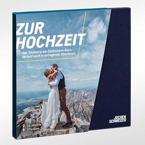 JOCHEN SCHWEIZER Geschenkbox Zur Hochzeit für Zwei, Hochzeitsgeschenk für 2 Personen, freie Erlebnis-Auswahl an ca. 650 Orten von JOCHEN SCHWEIZER