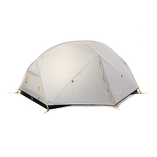 Camping Zelt 2-Personen-Campingzelt Ultraleichtes Outdoor-Reise-Doppelschichtzelt Wasserdichtes Faltzelt Tolle Belüftung(Color:20D Vestibule) von JODEOL