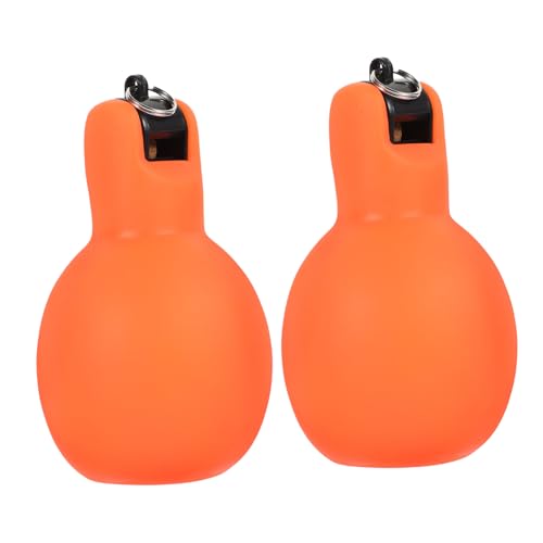 JOINPAYA 2 Stück Teiliges Outdoor notfallpfeifen Robustem PVC Wiederverwendbare Hand quetschpfeifen Laute Signalpfeifen für Camping Wandern Survival mit Praktischem zum Umhängen von JOINPAYA