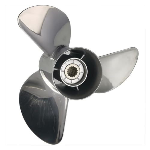 JOJIDE Außenbordmotor-Propeller, der neue Edelstahl-Propeller bietet unvergleichlichen Antrieb und schafft ein perfektes Segelerlebnis. Bootspropeller (13 x 17 K) von JOJIDE