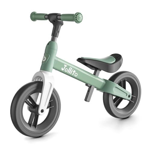 JOLLITO Baby Laufrad, Kinderfahrrad Spielzeug für 18-48 Monate alte Mädchen und Jungen Geschenke, leicht ohne Pedale Trainingsrad, 9 Zoll Rad und Aluminiumrahmen von JOLLITO