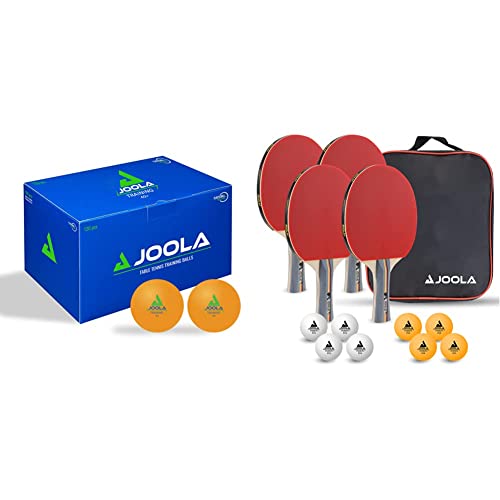 JOOLA 44280 Unisex – Erwachsene Training 40+ Tischtennisbälle, 120er Orange, One-Size & Unisex – Erwachsene Tisch Tennis-Set-54825 Tennis-Set, mehrfarbik, One Size von JOOLA