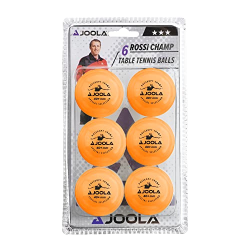 JOOLA 44301 Unisex – Erwachsene Rossi Champ 40+ Tischtennisbälle, orange, one Size von JOOLA