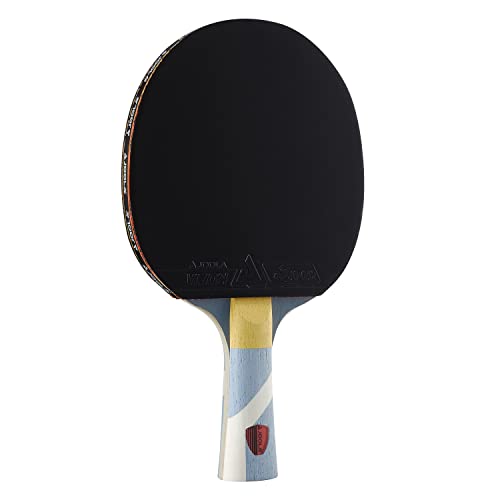 JOOLA Omega Strata – Tischtennisschläger mit ausgestelltem Griff – Turnierniveau Ping Pong Paddel mit Riff 34 Tischtennisgummi – für Spin von JOOLA