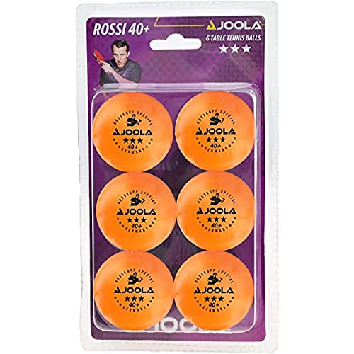 JOOLA 44360 Tischtennis-Bälle Rossi 3-Stern 40 orange 6er Blister von JOOLA