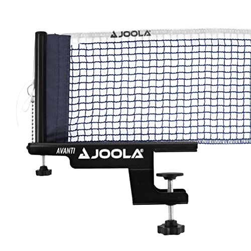JOOLA 31009 Unisex – Erwachsene TT-Netzgarnitur Avanti Tischtennisnetz, schwarz, 152cm von JOOLA