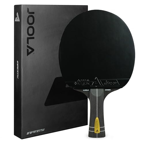 JOOLA Profi Tischtennisschläger Infinity Carbon, ITTF genehmigter, Wettkampf Tischtennis-Schläger, 29,5 x 18 x 3,5 cm, Schwarz von JOOLA
