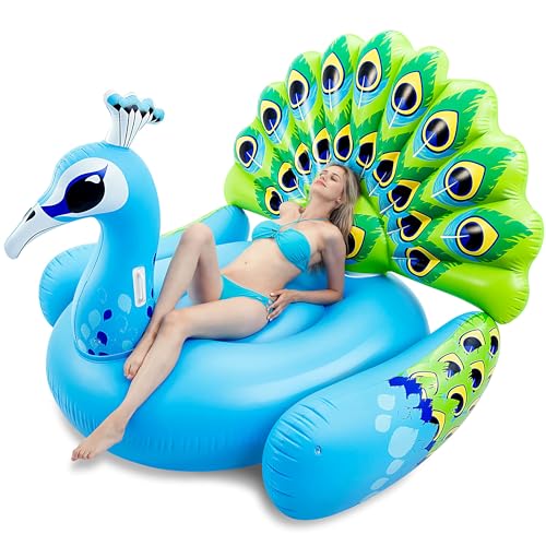 JOYIN Peacock riesigen aufblasbaren Pool Schwimmen, spaß-Strand-floaties, Schwimmen Partei Spielzeug, Pool raft Summer Lounge für Erwachsene & Kinder von JOYIN