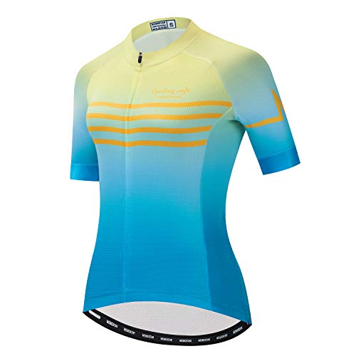 Damen Radfahren Kurzarm Jersey Bike Trikot T-Shirt Rennrad Kleidung Sport Bekleidung Tops von JPOJPO