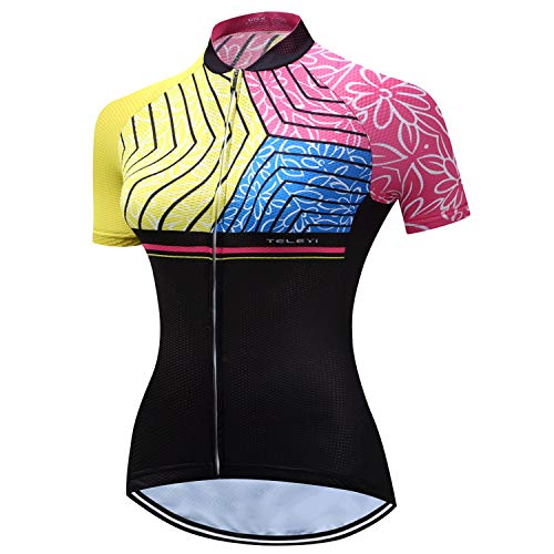 JPOJPO Damen Radtrikot Kurzarm Sport Bike Trikot Bekleidung T-Shirt Rennrad Fahrrad Tops von JPOJPO