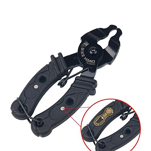 JPOJPO Fahrrad-Reparatur-Tool-Schnellverschluss-Kette Plier Stahl-Legierung, Schwarz Einheitsgröße CXM-AT0018/22 von JPOJPO