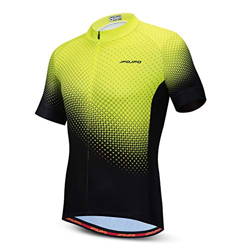 JPOJPO Herren Radtrikot Bike Shirt Kurzarm MTB Sommer Kleidung Fahrrad Tops Jacke S-3XL von JPOJPO