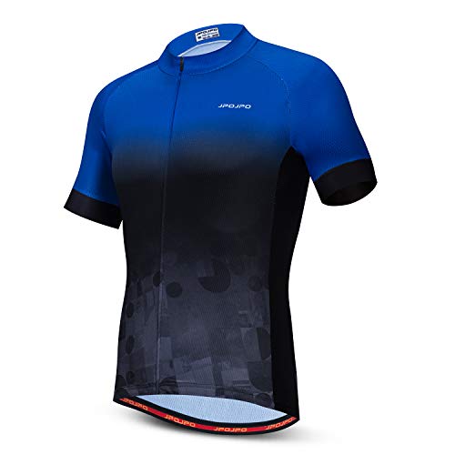 JPOJPO Herren Radtrikot Kurzarm MTB Sommer Kleidung Fahrrad Tops Jacke S-3XL, 1, 3XL von JPOJPO