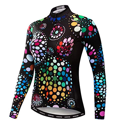 Radfahren Langarm Jersey Frauen Bike Trikot Shirts Lange Rennrad Kleidung MTB Sportbekleidung Tops von JPOJPO