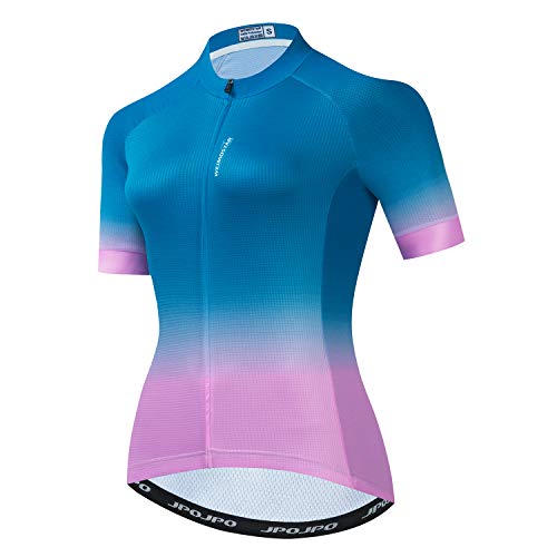 Trikot Radtrikot Damen Radfahren Kurzarm Jersey Bike Shirt Rennrad Kleidung Tops von JPOJPO