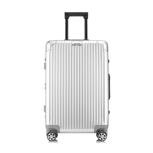 JPXWD Koffer, komplett aus Aluminium, Magnesiumlegierung, Trolley-Koffer, Aluminiumlegierungskoffer, Metallkoffer, tragbarer Koffer, Reisekoffer für Geschäftsreisen von JPXWD