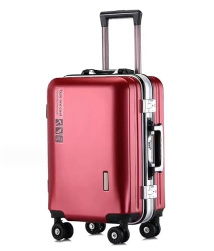 JPXWD Koffergepäck, Aluminiumrahmen, USB-Aufladung, mehrschichtiger Verbundstoff, verschleißfest und Kratzfest, Koffer mit Rollen von JPXWD