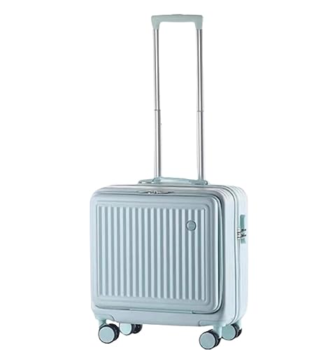 JPXWD Koffergepäck, universelles kleines Handgepäck, Vorderabdeckung, vollständig offener Koffer, Zahlenschloss, Gepäckkoffer mit Rollen von JPXWD