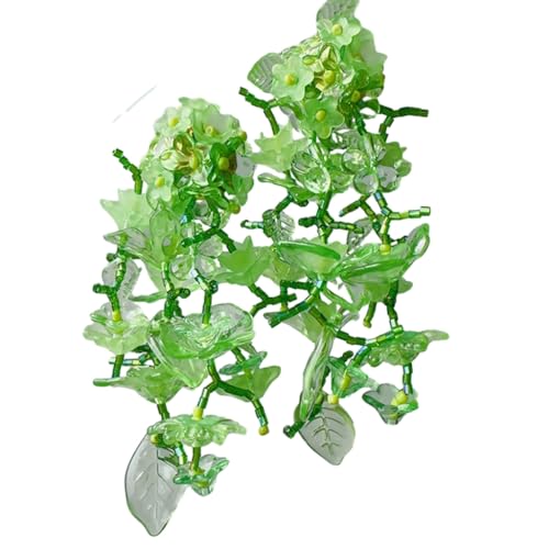 JQQJZLC Duschvorhang Acryl Blumenohrringe Blumenohrringe Bunte Blütensturm Ohrhörer Vintage Ohr Drop Accessoire auffällige Duschvorhang von JQQJZLC