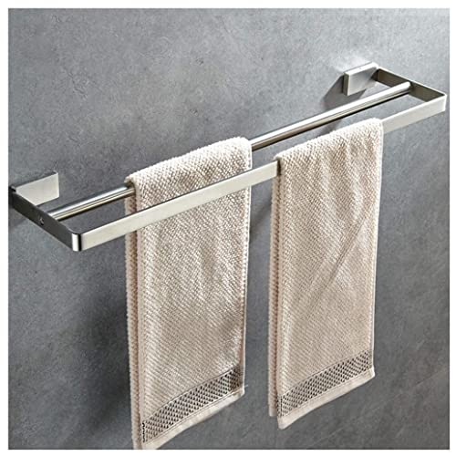 JQQJZLC Handtuchhandtuchschiene Handtuch Bar Matt Doppel Handtuch Rack Bad Handtuch Rack Wand montiert Doppelstange Handtuch Handtuchhalter/70 cm von JQQJZLC