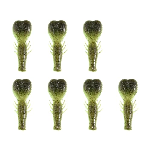 JSGHGDF 7pcs Fischerköder Locken 6 2 cm 6 7 G Schwere Weich von JSGHGDF