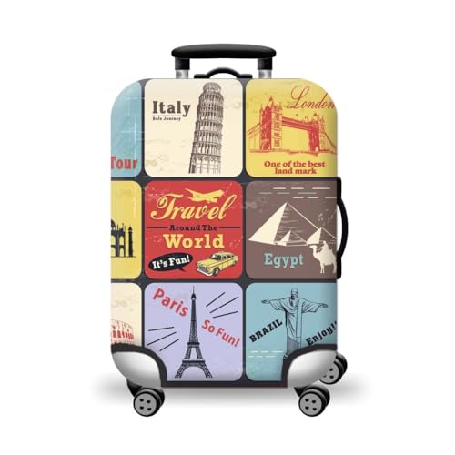 JSGHGDF Gepäckschutzhülle Gepäck-Gummizug, staubdicht, waschbar, geeignet für 45,7-81,3 cm große Koffer, Reisezubehör, H27, L von JSGHGDF