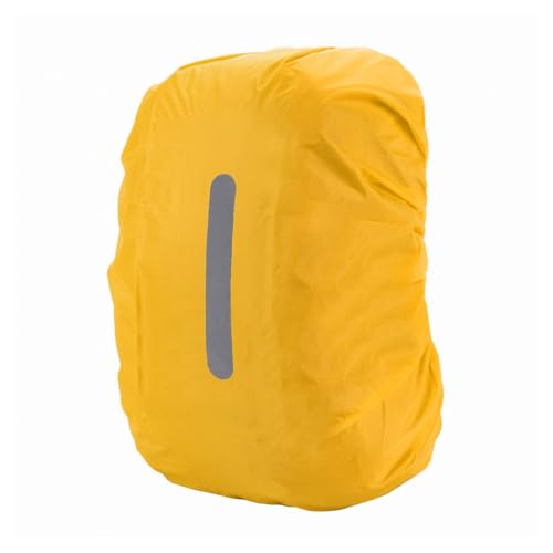 JSGHGDF Rucksack-Regenschutz, wasserdicht, reflektierend, für Outdoor-Wandern, Reiten, Klettern, tragbar, gelb, L von JSGHGDF