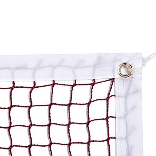 JSHAHA Badminton-Netz für Indoor Outdoor Garten Stand Nylon 610 x76 cm Rot Tragbar ohne Gestell von JSHAHA