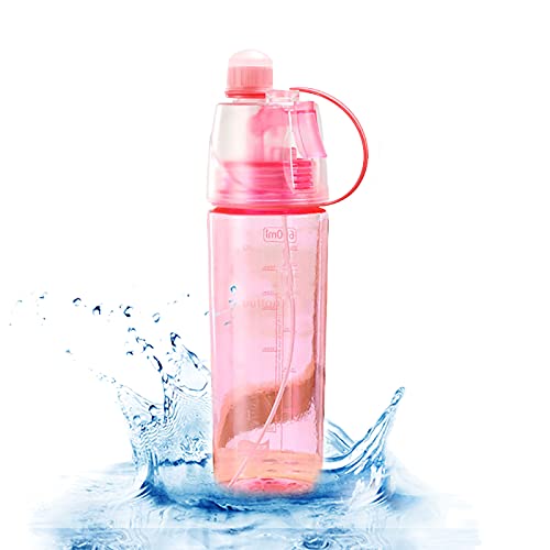 ＪＳＳＥＶＮ Wasser Sprühflasche Sportflasche Trinkflasche Sportwasserflasche 600ml Spray Misting Sports Wasser Flaschen bpa frei von ＪＳＳＥＶＮ