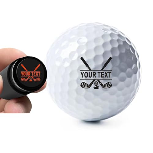 JSWLYWMTPJ Benutzerdefinierte Golfball Stempel Personalisiert Golfball Markierer Schablone Mit Tinte Custom Golf Ball Stamp von JSWLYWMTPJ