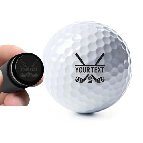 JSWLYWMTPJ Benutzerdefinierte Golfball-Stempel Personalisierte Golfball-Stempel, Selbstfärbende Golfball-Stempel Marker Wiederverwendbare Golfball Markieren Sie Ihren eigenen Golfballstempel Golfer von JSWLYWMTPJ