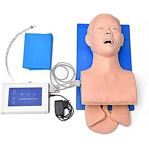 JTZSD Intubations-Trainingspuppe mit Alarmmonitor, PVC Oral Nasal Intubationspuppe für das Atemwegsmanagement im Labor Trainer von JTZSD