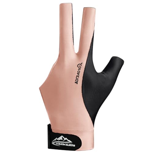 JUCHRZEY 3-Finger-Billard-Trainingshandschuhe, Verstellbarer Billard-Handschuh, Pool-Handschuh for die Linke Hand, rutschfest, dehnbar, Billard-Zubehör von JUCHRZEY