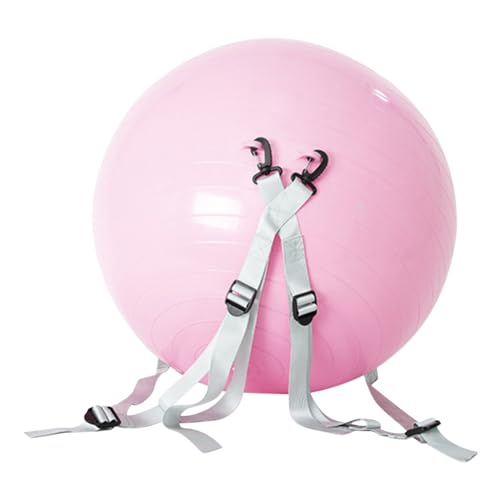JUCHRZEY 45 cm Fitness-Yoga-Ball mit zusätzlichen Schultergurten, Salto-Hilfsball, PVC-verdickter aufblasbarer Übungsball für Flip-Backflips, Yoga, Pilates, Fitnessübungen, geeignet für Kind von JUCHRZEY