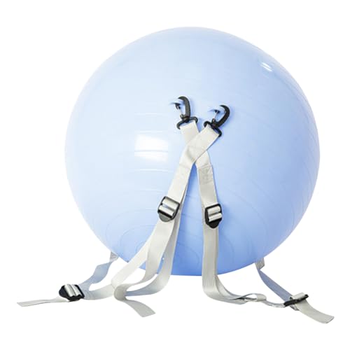 JUCHRZEY 45CM Backflip-Trainingsball mit Schultergurt, PVC-verdickter aufblasbarer Übungsball, Tanz-Pilates-Ausrüstung for den unteren Rücken, for Flip-Backflips, Yoga, Pilates-Fitnessübunge von JUCHRZEY