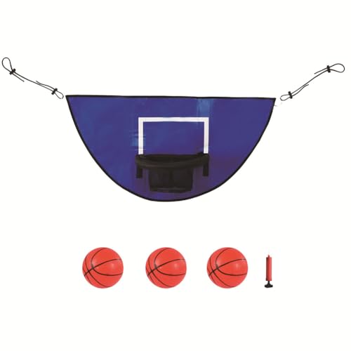 JUCHRZEY Trampolin-Basketballkorb, verstellbares Basketballkorb-Sportspielzeug mit abreißbarem Rand, Trampolin-Basketballtor für das Eintauchen im Innen- und Außenbereich von JUCHRZEY