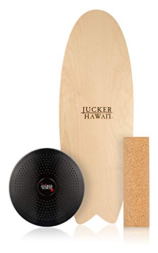 JUCKER HAWAII Balance Board Homerider Local Wave - Indoor Surf und Trick Balanceboard für Kinder Erwachsene & Profis - Balanceboard Set mit Korkrolle und Balance Kissen von JUCKER HAWAII