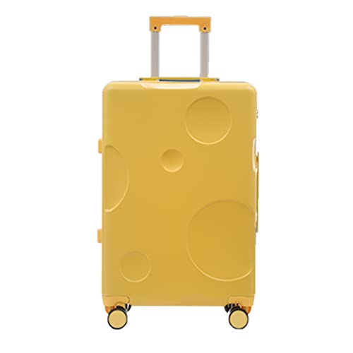 JUEMISSA Gepäck Kleiner Trolley Passwortbox Koffer Bordkoffer (Color : Gelb, S : 24 * 42 * 61cm) von JUEMISSA