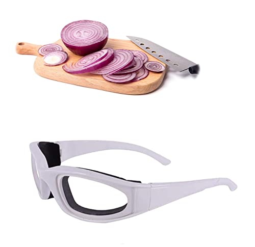 Zwiebelbrille,Zwiebel Brille Anti-Spritzwasser Brille zwiebelschneiden Augenschutz Zwiebel-Schutzbrille Schutzbrille für Brillenträger für Frauen Männer Küche Verwenden Sie Outdoor-Aktivitäten von JUHONNZ