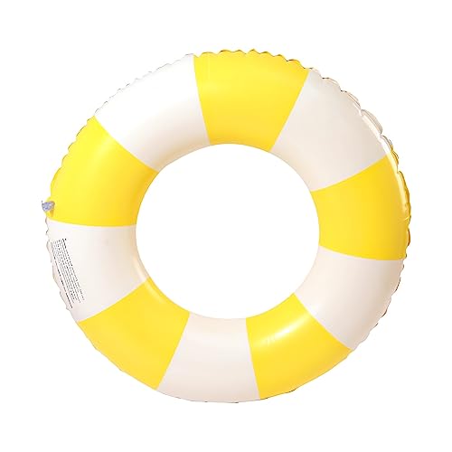 Schwimming Ring Erwachsene, Luftmatratze Schwimmreifen Aufblasbar, Aufblasbare Schwimmbecken Schwimmer, Schwimmring Röhre Für Sommerpool Party (gelb) von JUNBAOYYDS