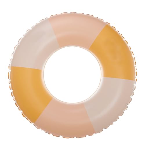 Schwimming Ring Erwachsene, Luftmatratze Schwimmreifen Aufblasbar, Aufblasbare Schwimmbecken Schwimmer, Schwimmring Röhre Für Sommerpool Party (gelb-rosa) von JUNBAOYYDS