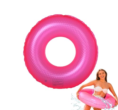 Schwimming Ring Erwachsene, Luftmatratze Schwimmreifen Aufblasbar Gürtel Fluoreszenz, Aufblasbare Schwimmringe, Baden Schwimmreifen Schwimmring, Lustiges Pool Float Spielzeug Schwimm (rosa) von JUNBAOYYDS