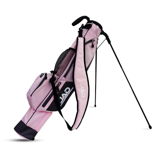Sunday Golftasche – Premium Everyday Sunday Golftasche mit Ständer für Männer, Frauen und Damen, ultraleicht, einfach zu transportieren, Pitch n Putt Tragetasche (Rosa) von JUST AMAZING DEALS