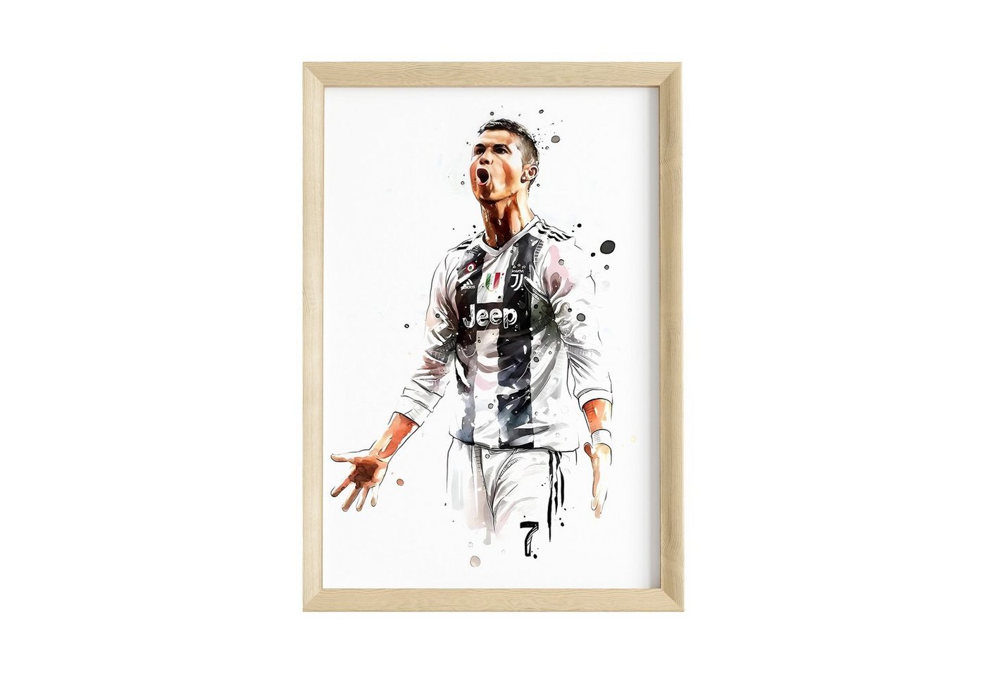 JUSTGOODMOOD Poster Premium ® Christiano Ronaldo Fußball Poster · Juventus · ohne Rahmen von JUSTGOODMOOD