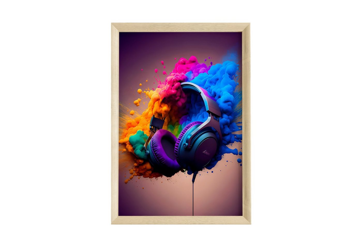 JUSTGOODMOOD Poster Premium ® Gamer Kopfhörer · Multifarben · ohne Rahmen von JUSTGOODMOOD